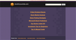 Desktop Screenshot of bankniftylive.stockforyouindia.com